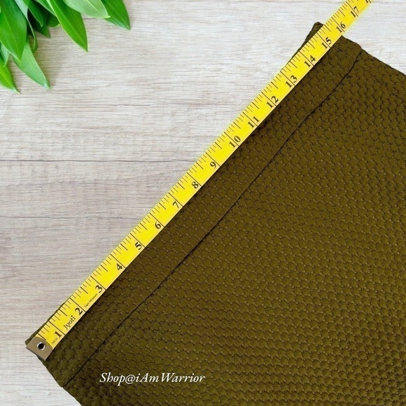 J.Crew NWT olive cropped textured ribbon tipped jacket + matching a-line skirt - Picture 9 of 13